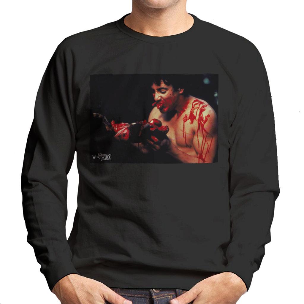 An American Werewolf In London David Kessler Eating Men's Sweatshirt-ALL + EVERY