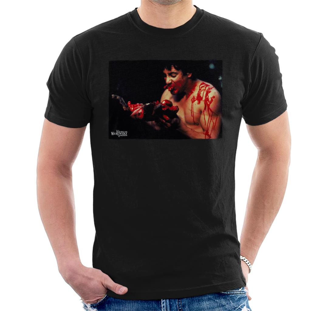 An American Werewolf In London David Kessler Eating Men's T-Shirt-ALL + EVERY