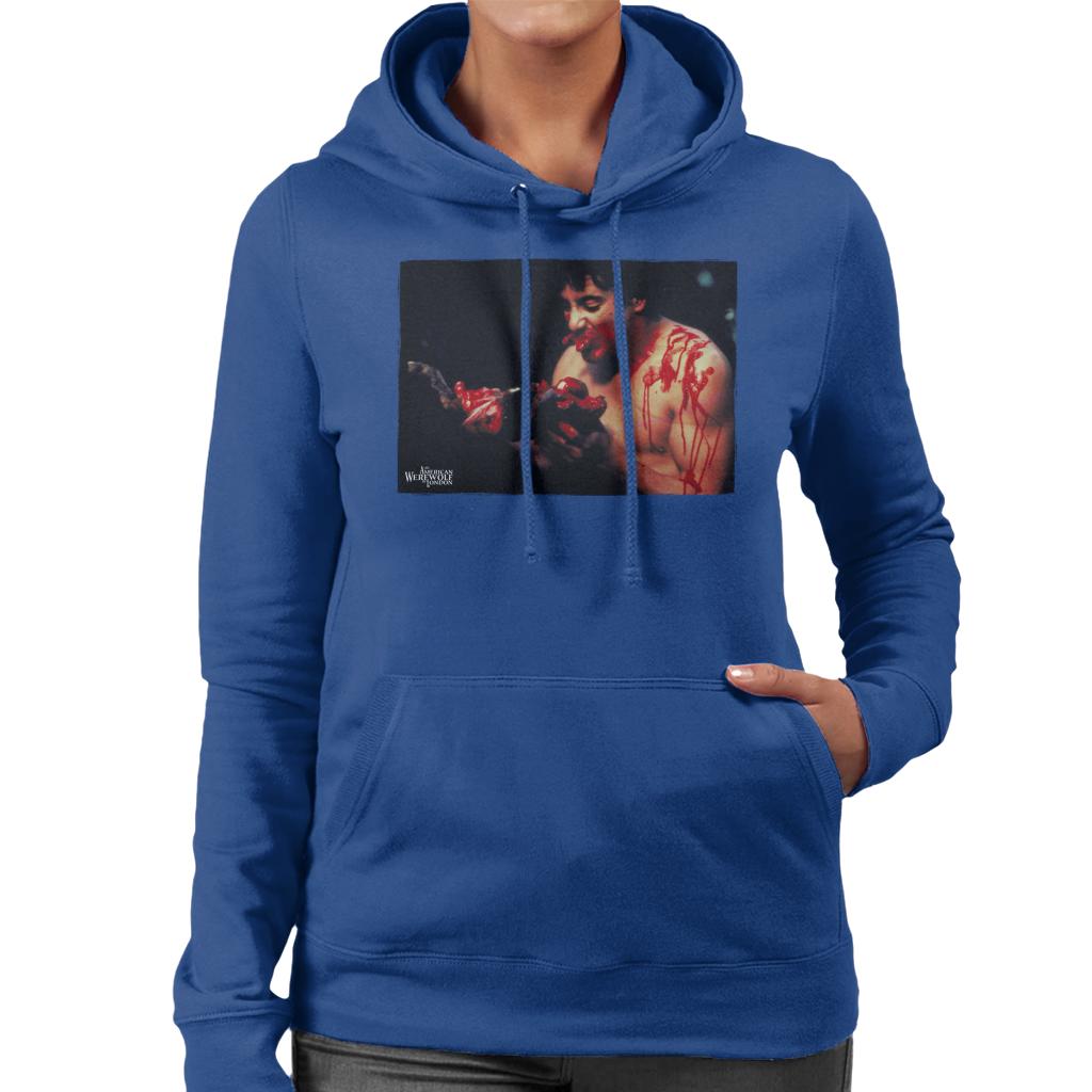 An American Werewolf In London David Kessler Eating Women's Hooded Sweatshirt-ALL + EVERY