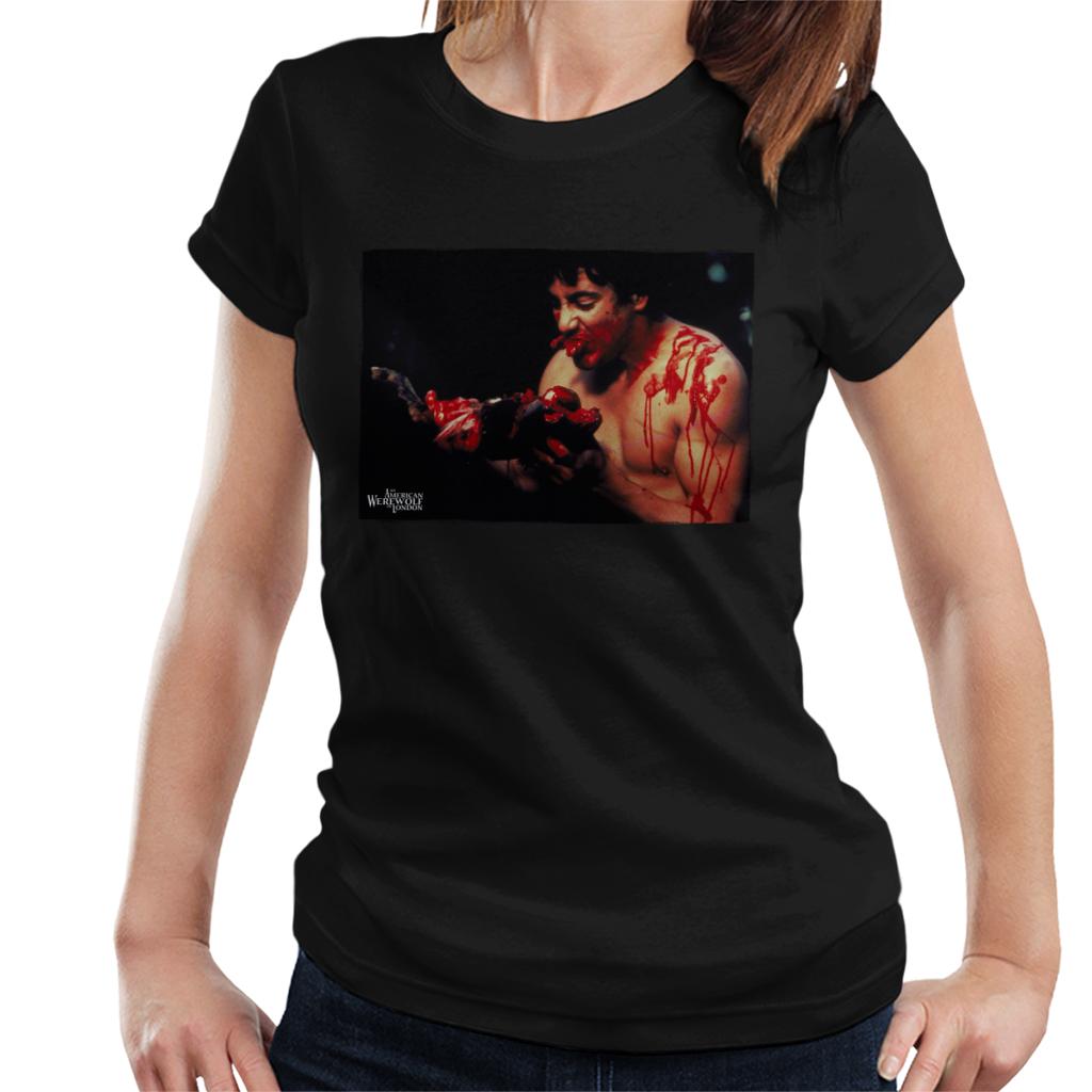 An American Werewolf In London David Kessler Eating Women's T-Shirt-ALL + EVERY