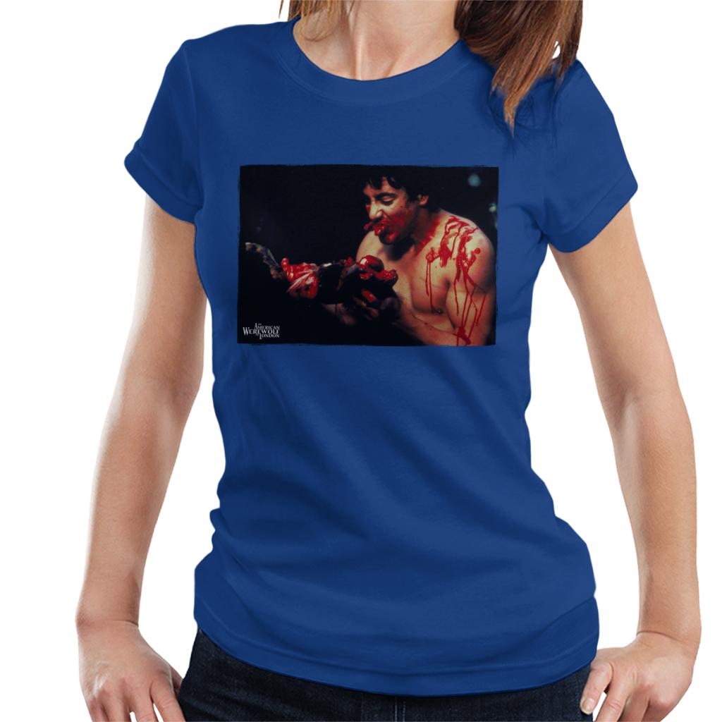 An American Werewolf In London David Kessler Eating Women's T-Shirt-ALL + EVERY