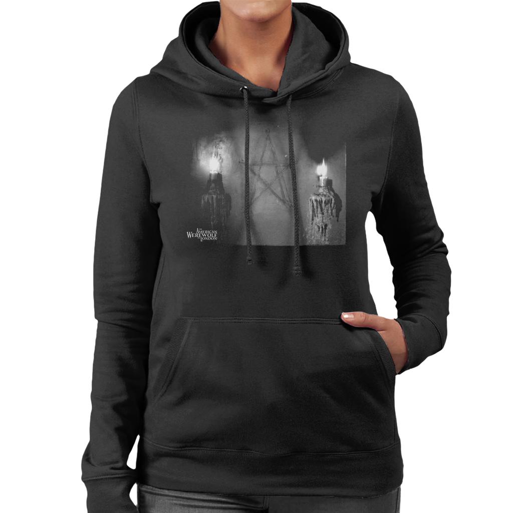 An American Werewolf In London Pentagram Women's Hooded Sweatshirt-ALL + EVERY