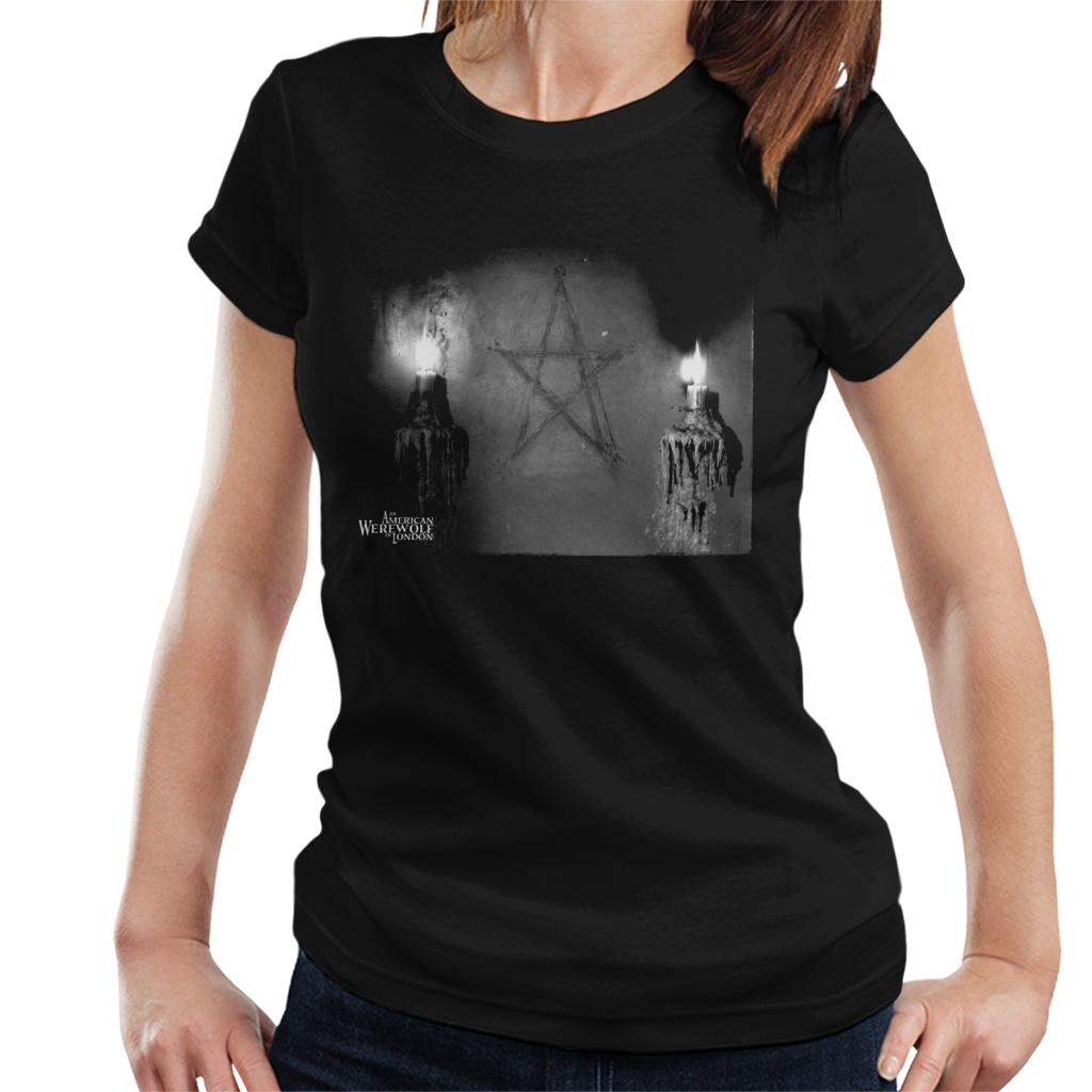 An American Werewolf In London Pentagram Women's T-Shirt-ALL + EVERY