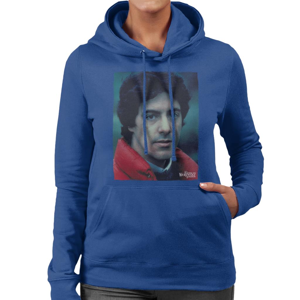 An American Werewolf In London David Wearing Red Coat Women's Hooded Sweatshirt-ALL + EVERY