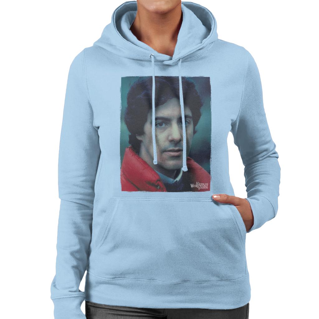 An American Werewolf In London David Wearing Red Coat Women's Hooded Sweatshirt-ALL + EVERY