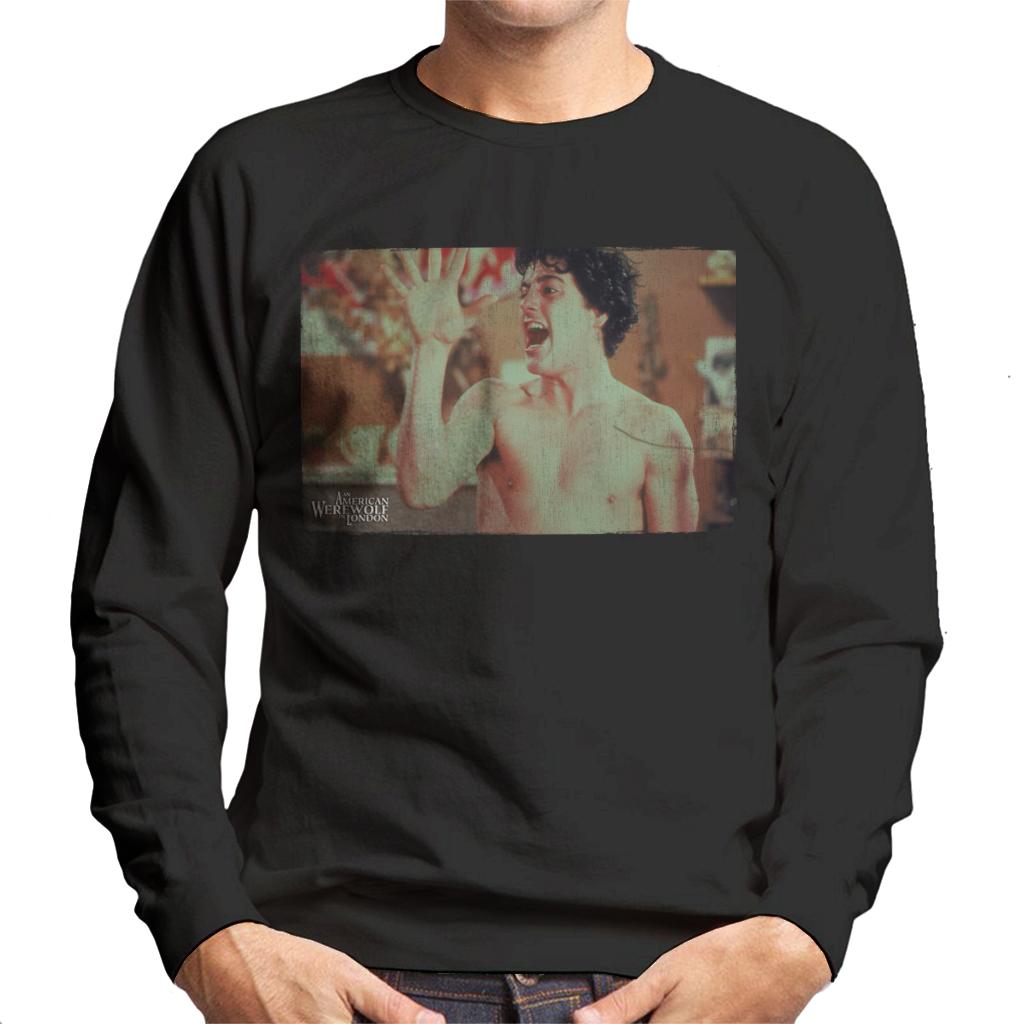 An American Werewolf In London Davids Hand Transforming Men's Sweatshirt-ALL + EVERY