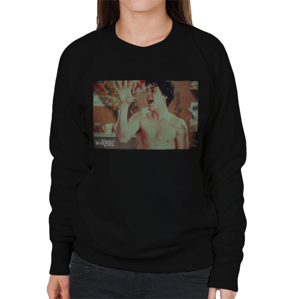 An American Werewolf In London Davids Hand Transforming Women's Sweatshirt-ALL + EVERY