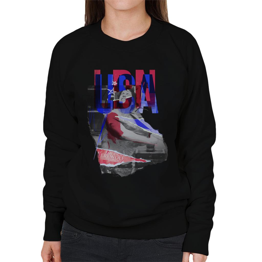 An American Werewolf In London USA Theme Women's Sweatshirt-ALL + EVERY