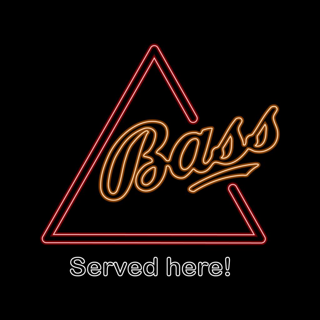 Bass Served Here Neon Sign Women's Hooded Sweatshirt-ALL + EVERY