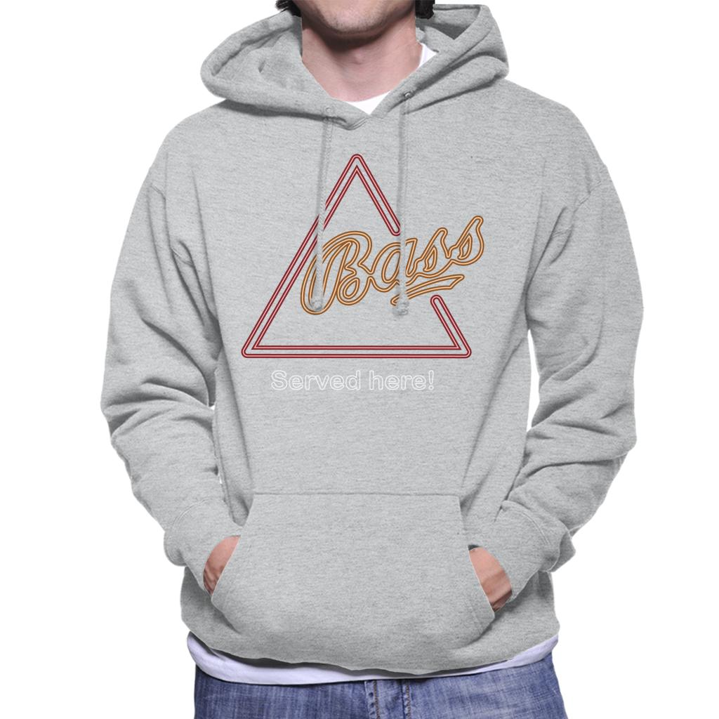 Bass Served Here Neon Sign Men's Hooded Sweatshirt-ALL + EVERY