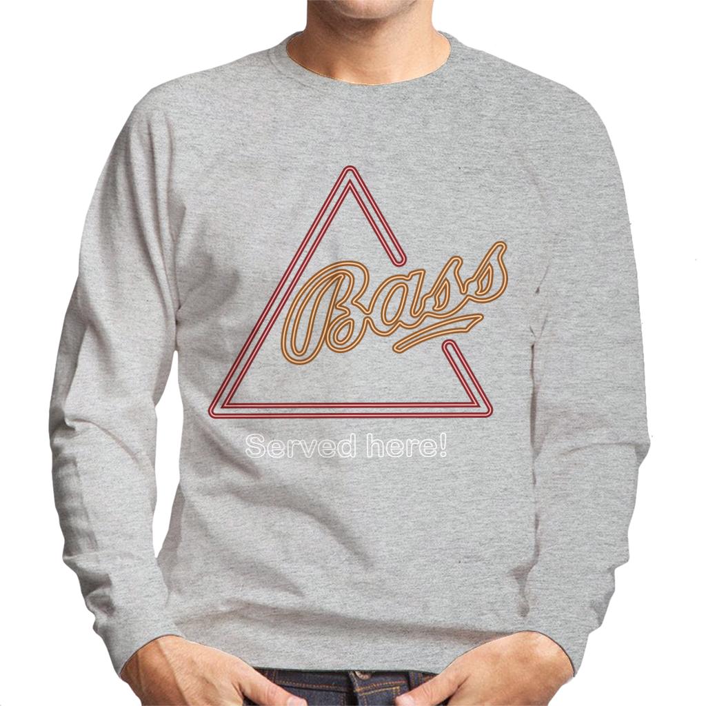 Bass Served Here Neon Sign Men's Sweatshirt-ALL + EVERY