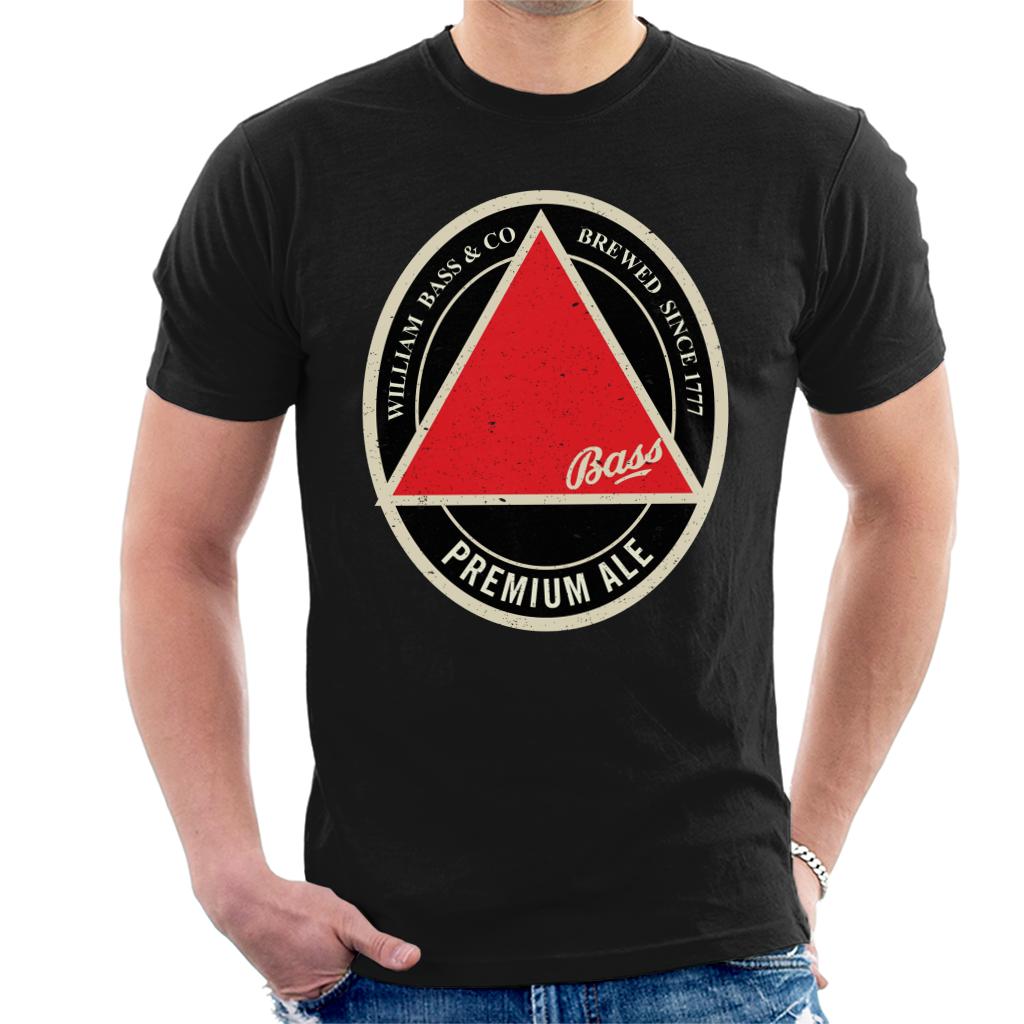 Bass Red Triangle Label Men's T-Shirt-ALL + EVERY