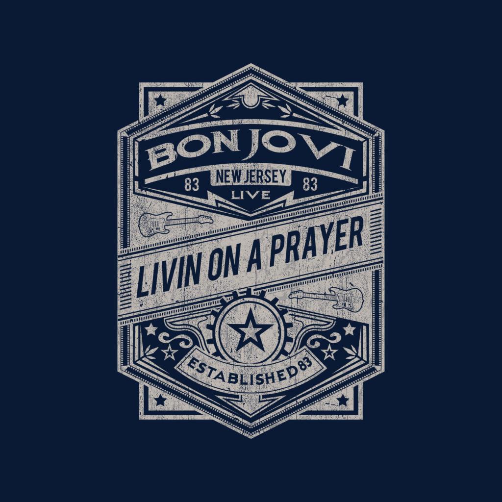 Bon Jovi Livin On A Prayer Live 83 Women's T-Shirt-ALL + EVERY