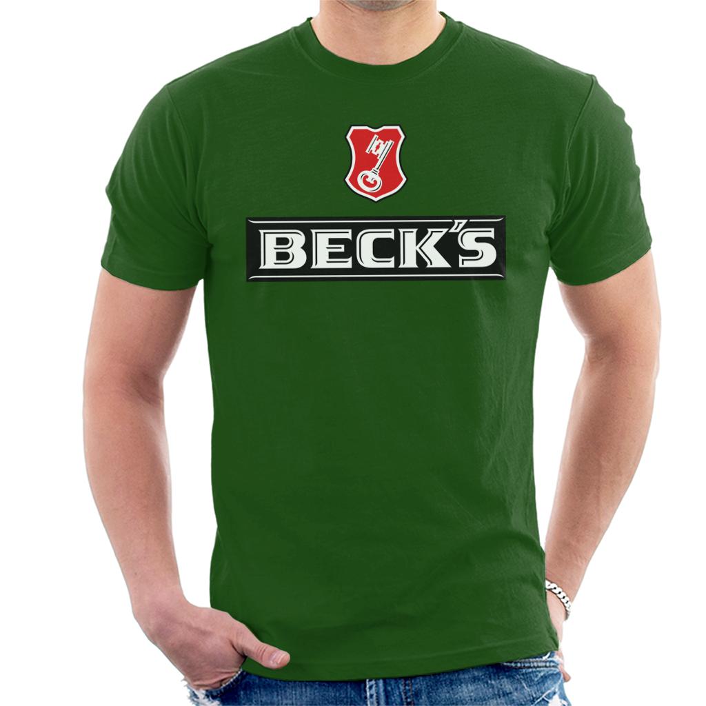 Beck's Logo With Key Symbol Men's T-Shirt-ALL + EVERY