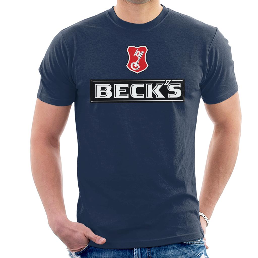 Beck's Logo With Key Symbol Men's T-Shirt-ALL + EVERY