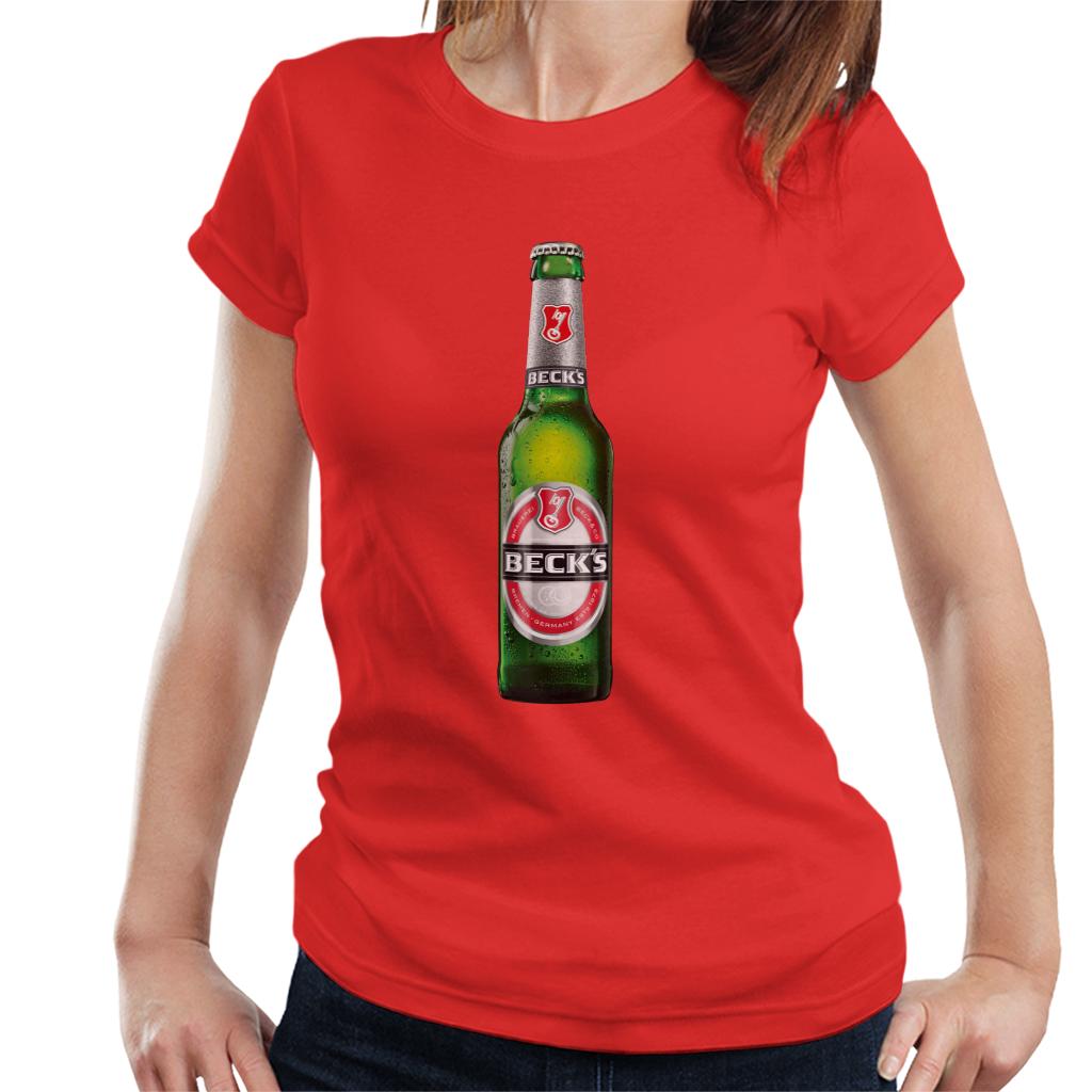 Beck's Bottle Women's T-Shirt-ALL + EVERY