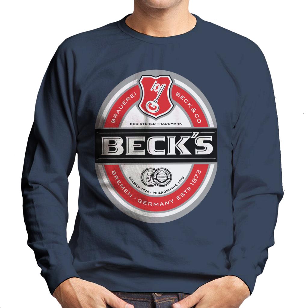 Beck's Brauerei Label Men's Sweatshirt-ALL + EVERY