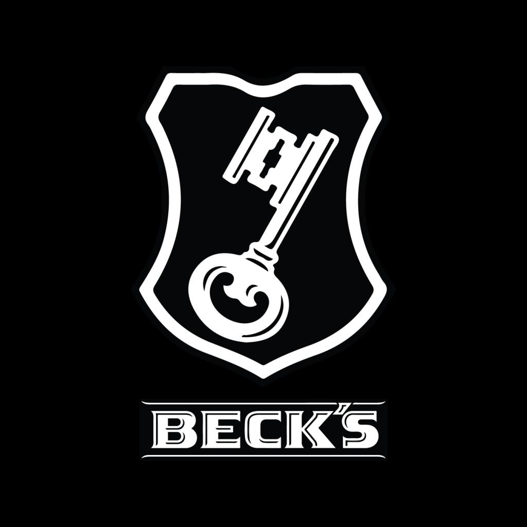 Beck's Logo Filled Black Key Men's T-Shirt-ALL + EVERY