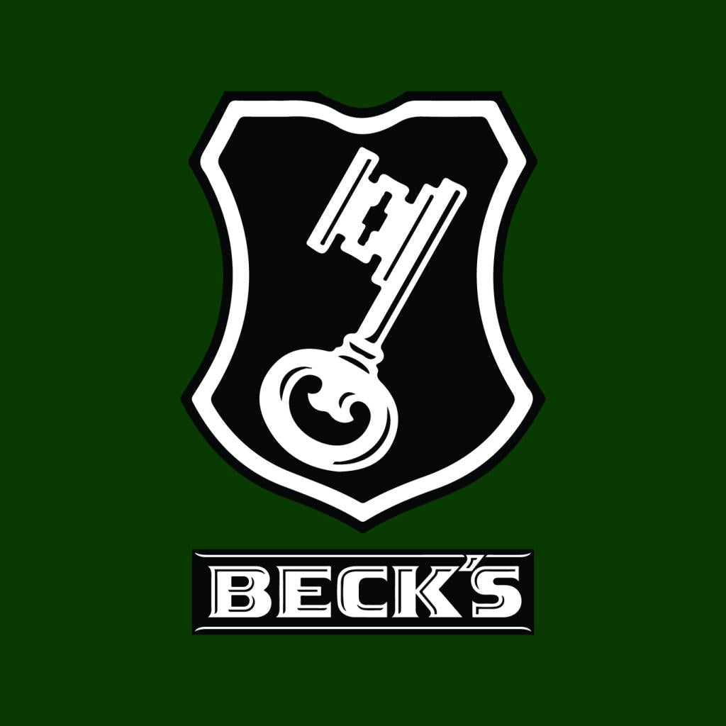 Beck's Logo Filled Black Key Men's T-Shirt-ALL + EVERY