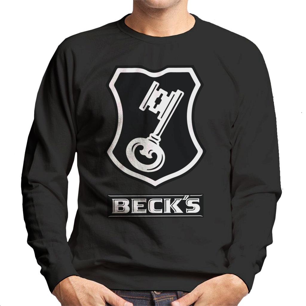 Beck's Logo Filled Black Key Men's Sweatshirt-ALL + EVERY