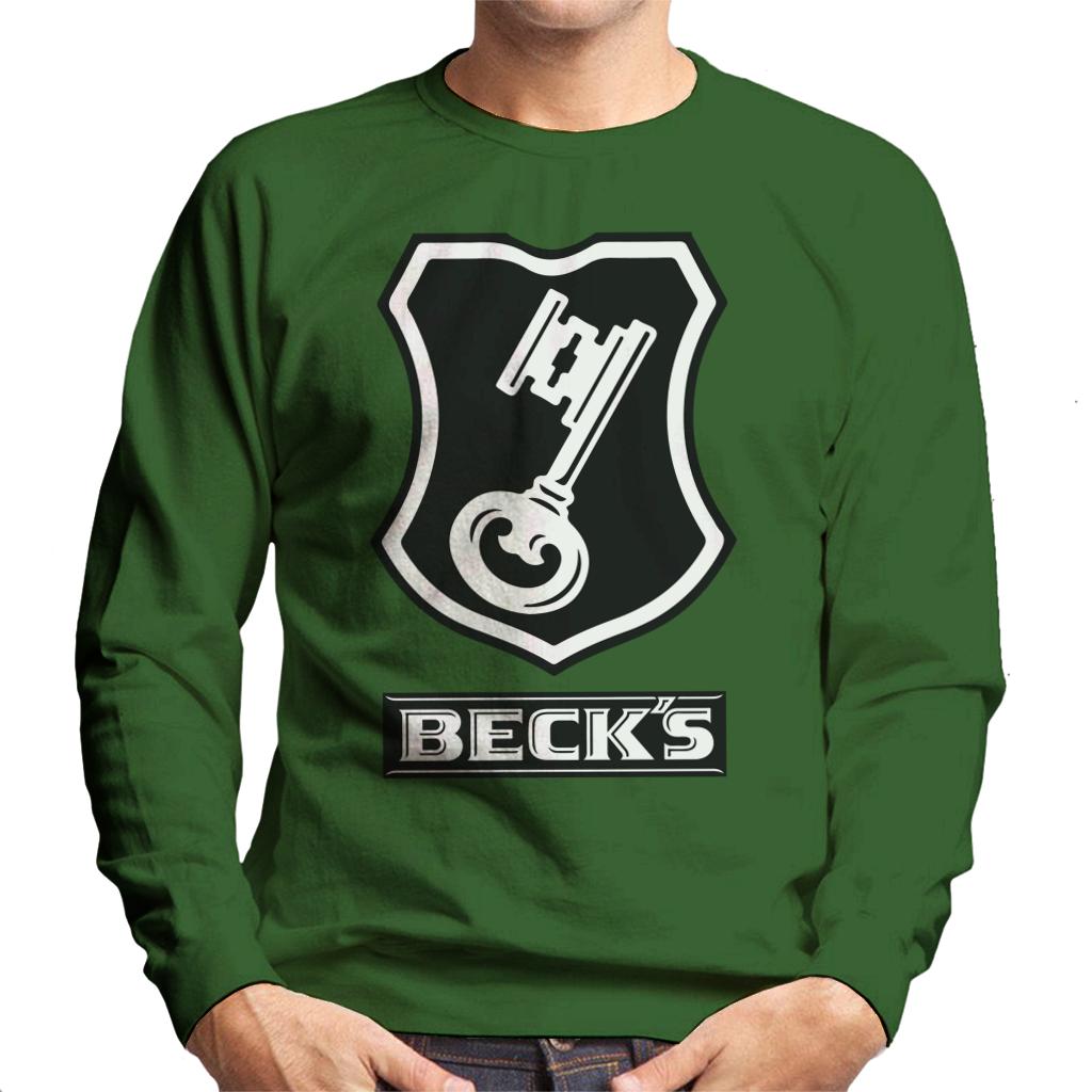 Beck's Logo Filled Black Key Men's Sweatshirt-ALL + EVERY