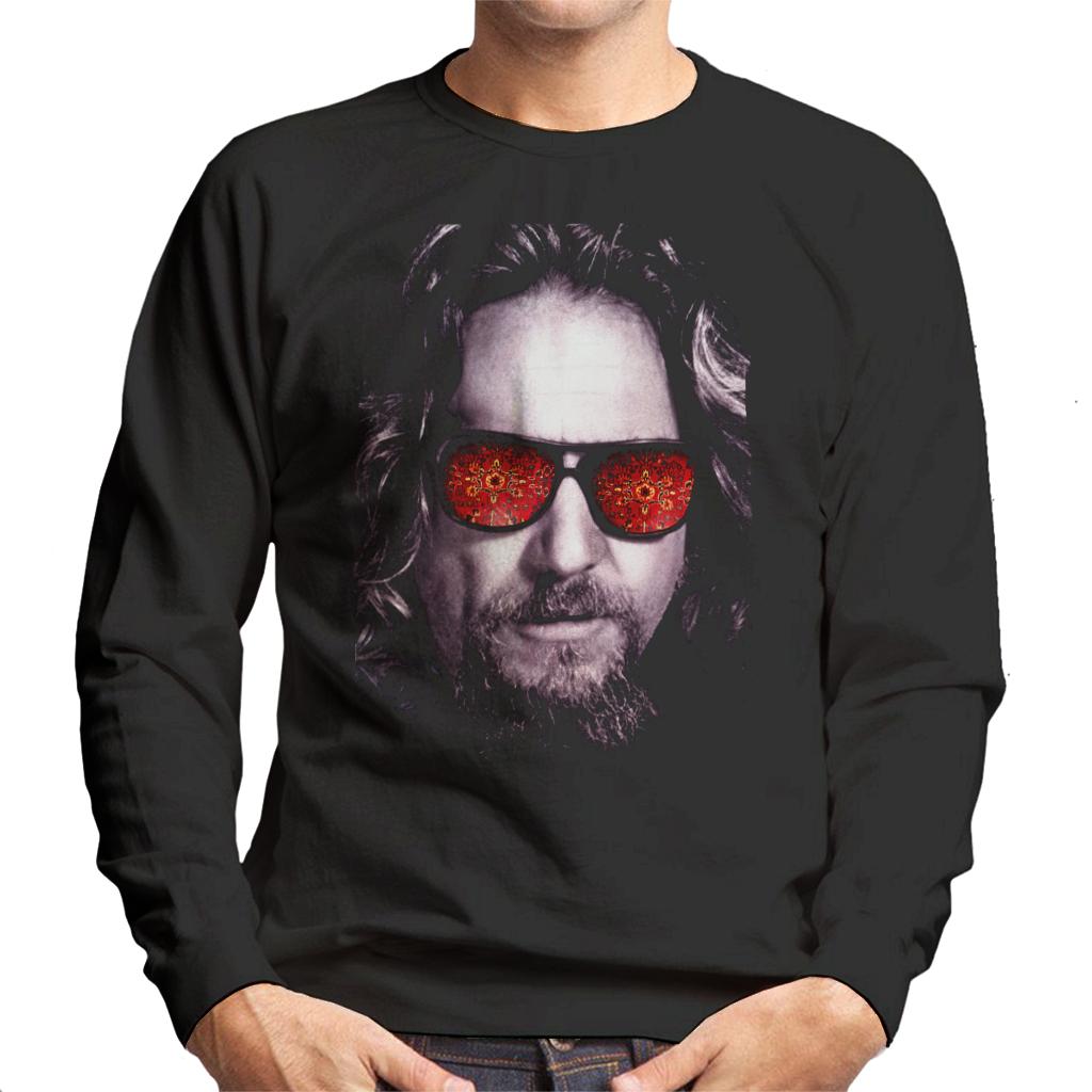 The Big Lebowski The Dude Face Carpet Shades Men's Sweatshirt-ALL + EVERY