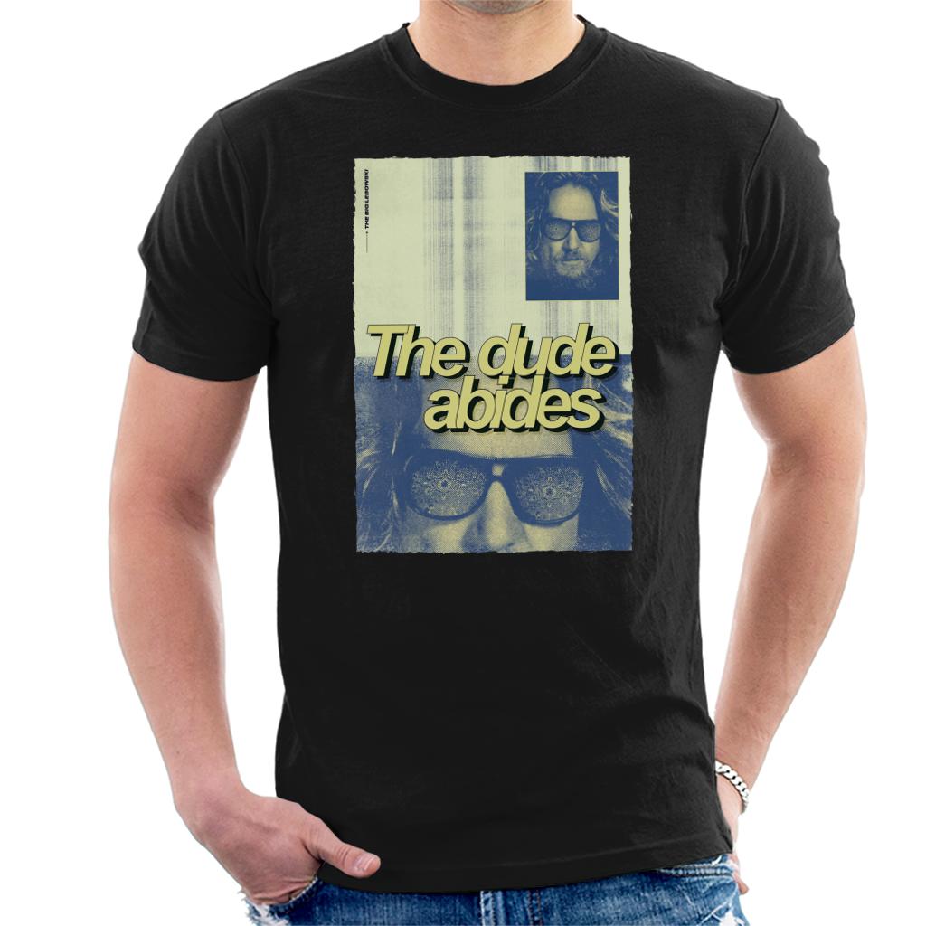 The Big Lebowski The Dude Abides Poster Men's T-Shirt-ALL + EVERY