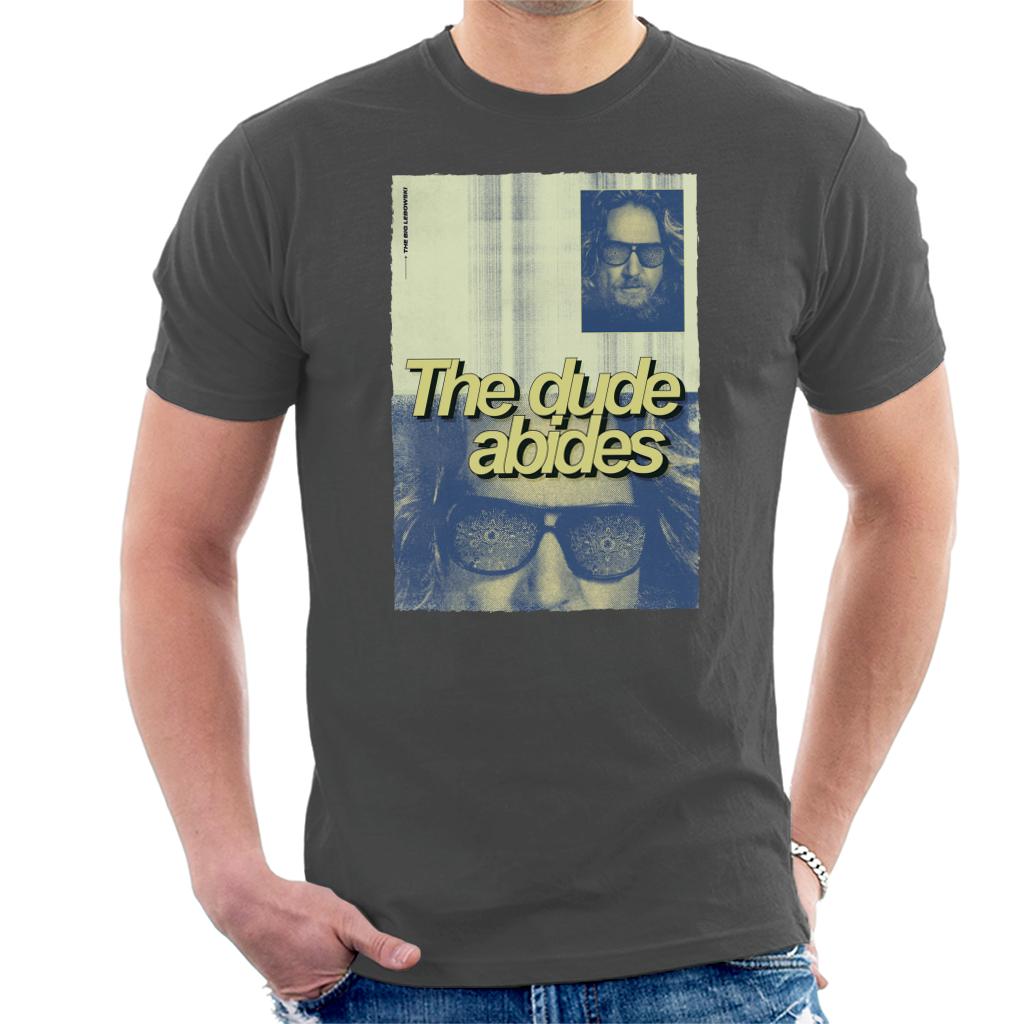 The Big Lebowski The Dude Abides Poster Men's T-Shirt-ALL + EVERY