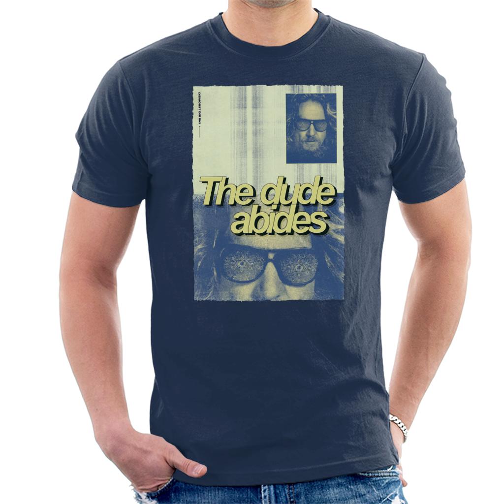 The Big Lebowski The Dude Abides Poster Men's T-Shirt-ALL + EVERY