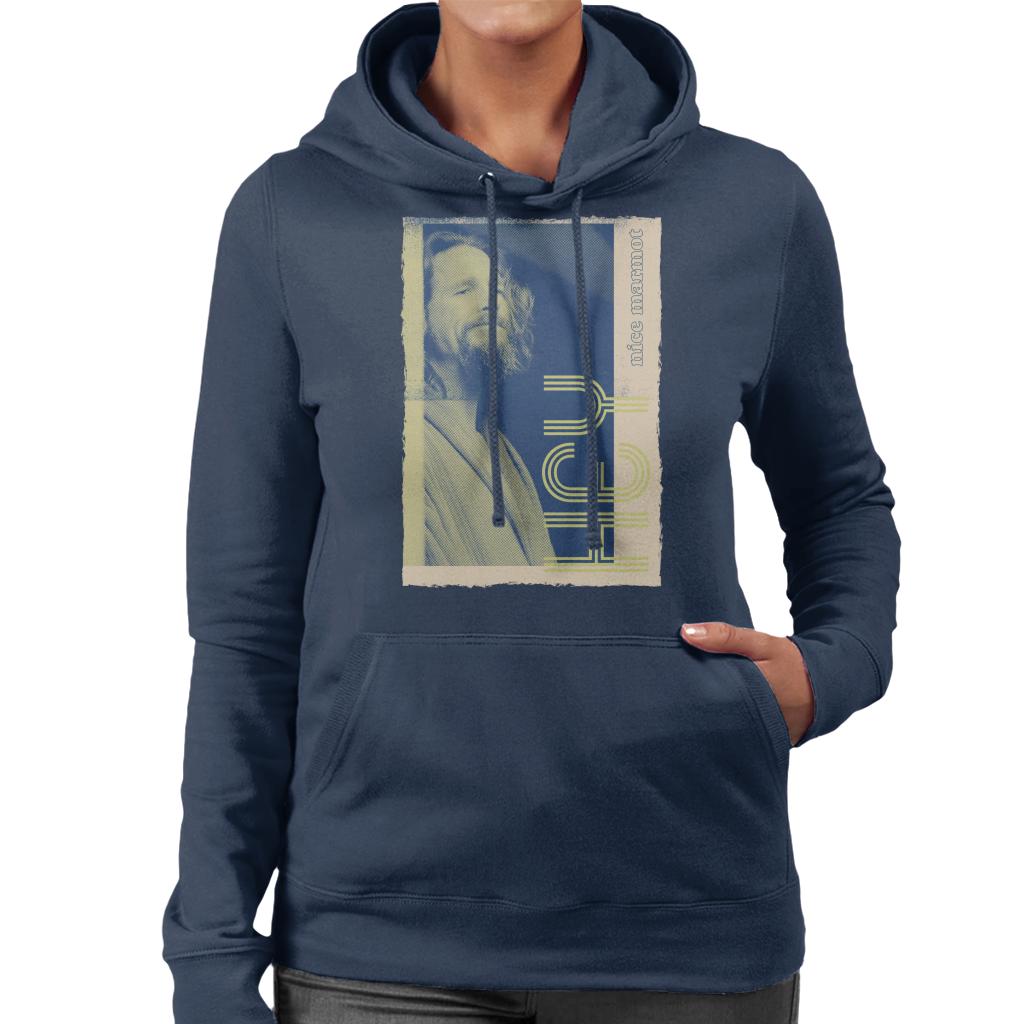 The Big Lebowski The Dude Hey Nice Marmot Nostalgia Women's Hooded Sweatshirt-ALL + EVERY
