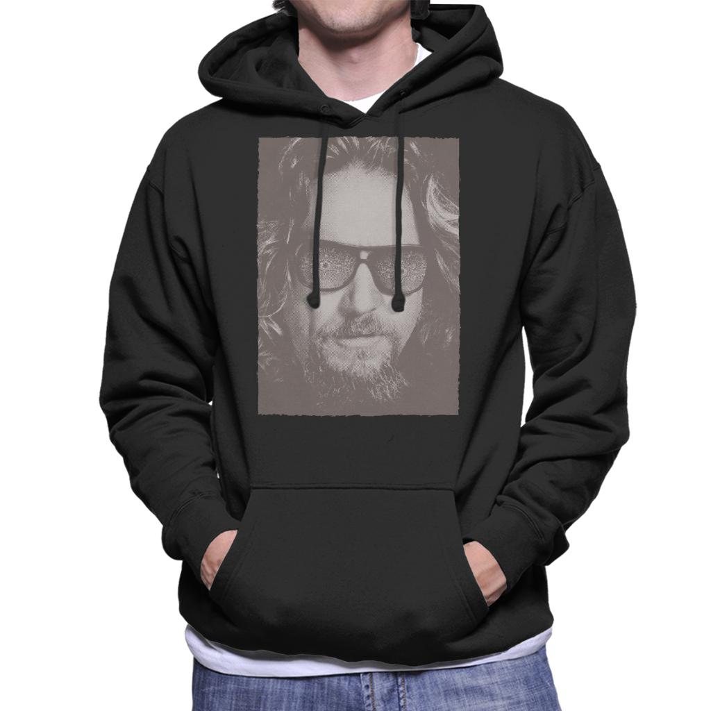 The Big Lebowski The Dude Face Carpet Shades Nostalgia Men's Hooded Sweatshirt-ALL + EVERY