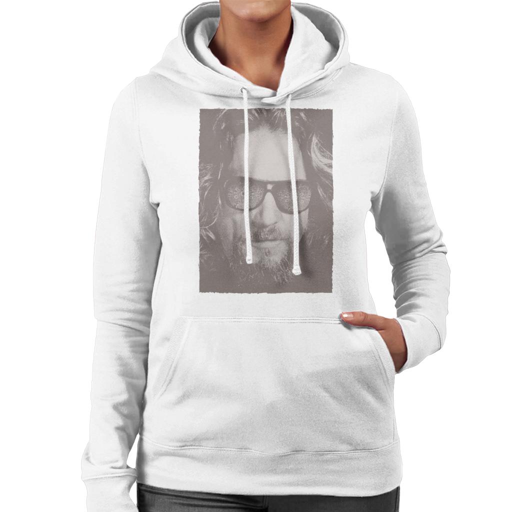 The Big Lebowski The Dude Face Carpet Shades Nostalgia Women's Hooded Sweatshirt-ALL + EVERY