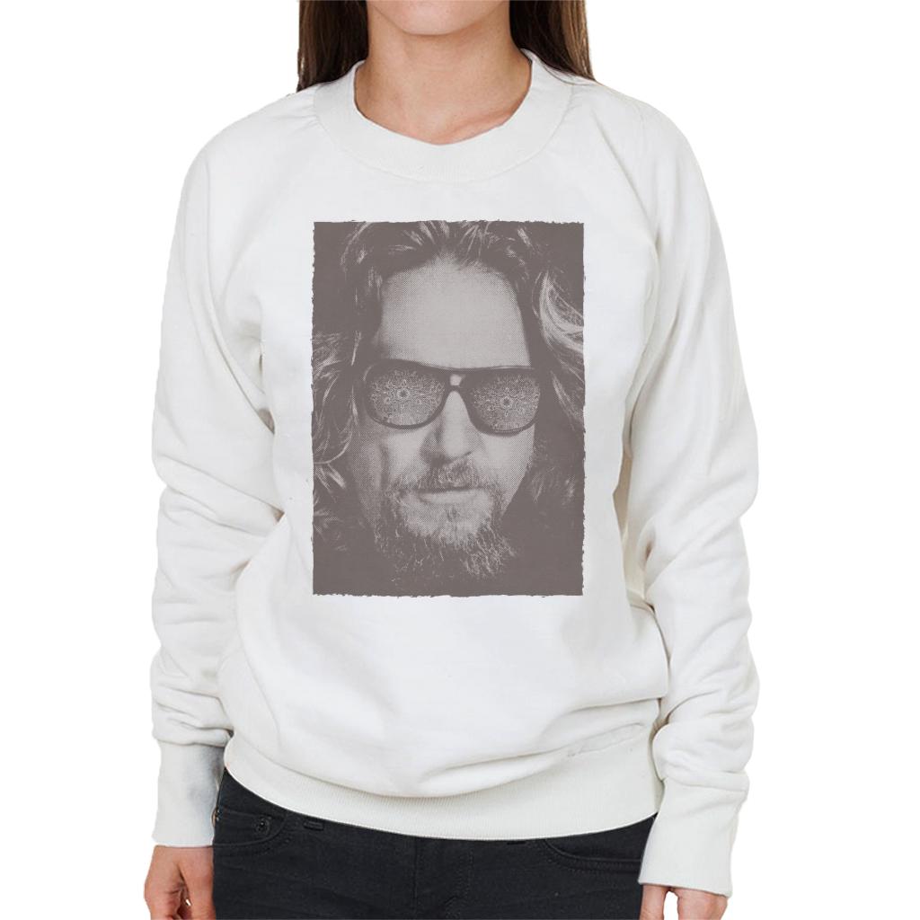 The Big Lebowski The Dude Face Carpet Shades Nostalgia Women's Sweatshirt-ALL + EVERY