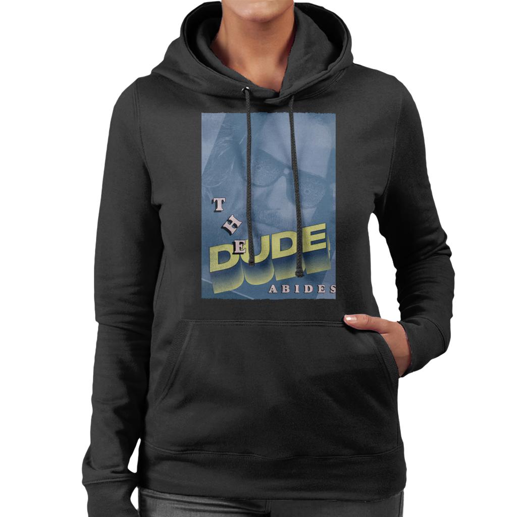 The Big Lebowski The Dude 3D Text Nostalgia Women's Hooded Sweatshirt-ALL + EVERY