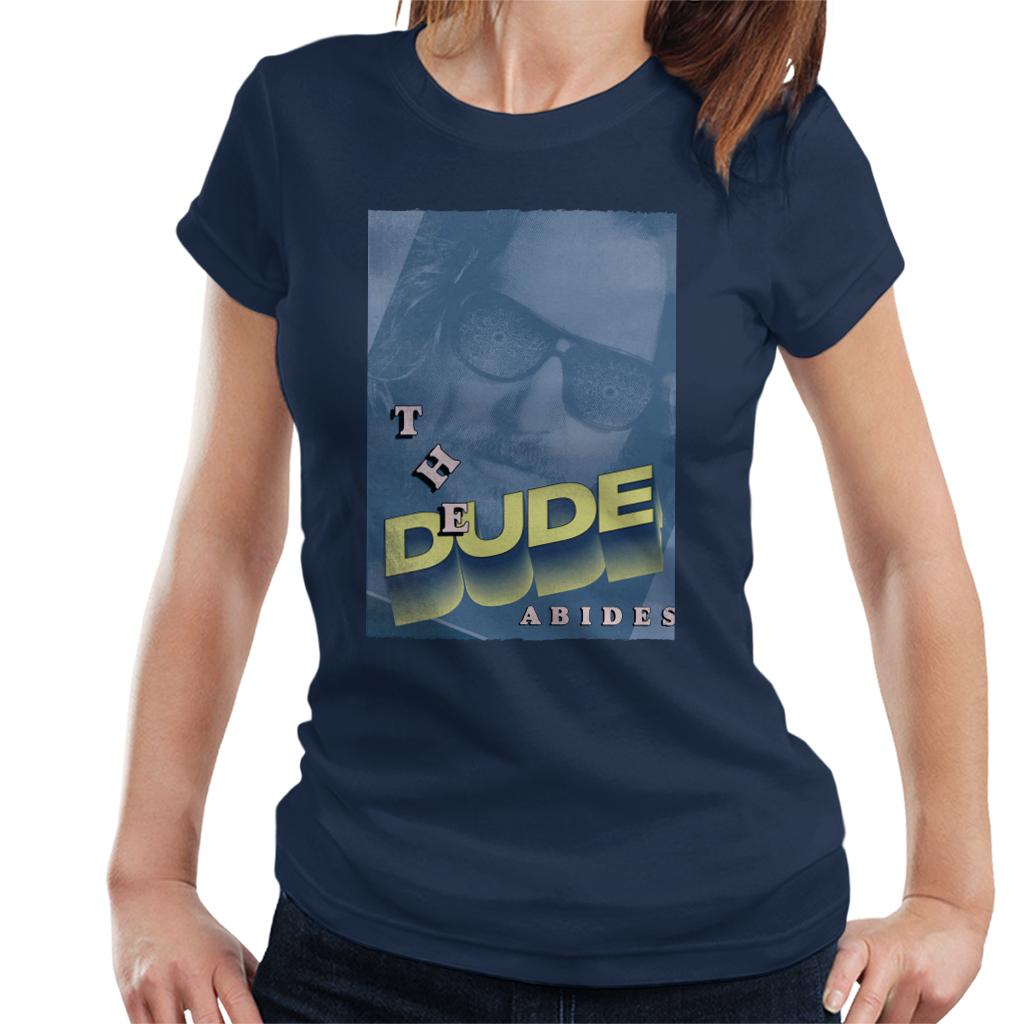 The Big Lebowski The Dude 3D Text Nostalgia Women's T-Shirt-ALL + EVERY