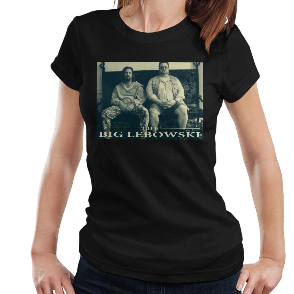 The Big Lebowski The Dude And Walter Sofa Women's T-Shirt-ALL + EVERY