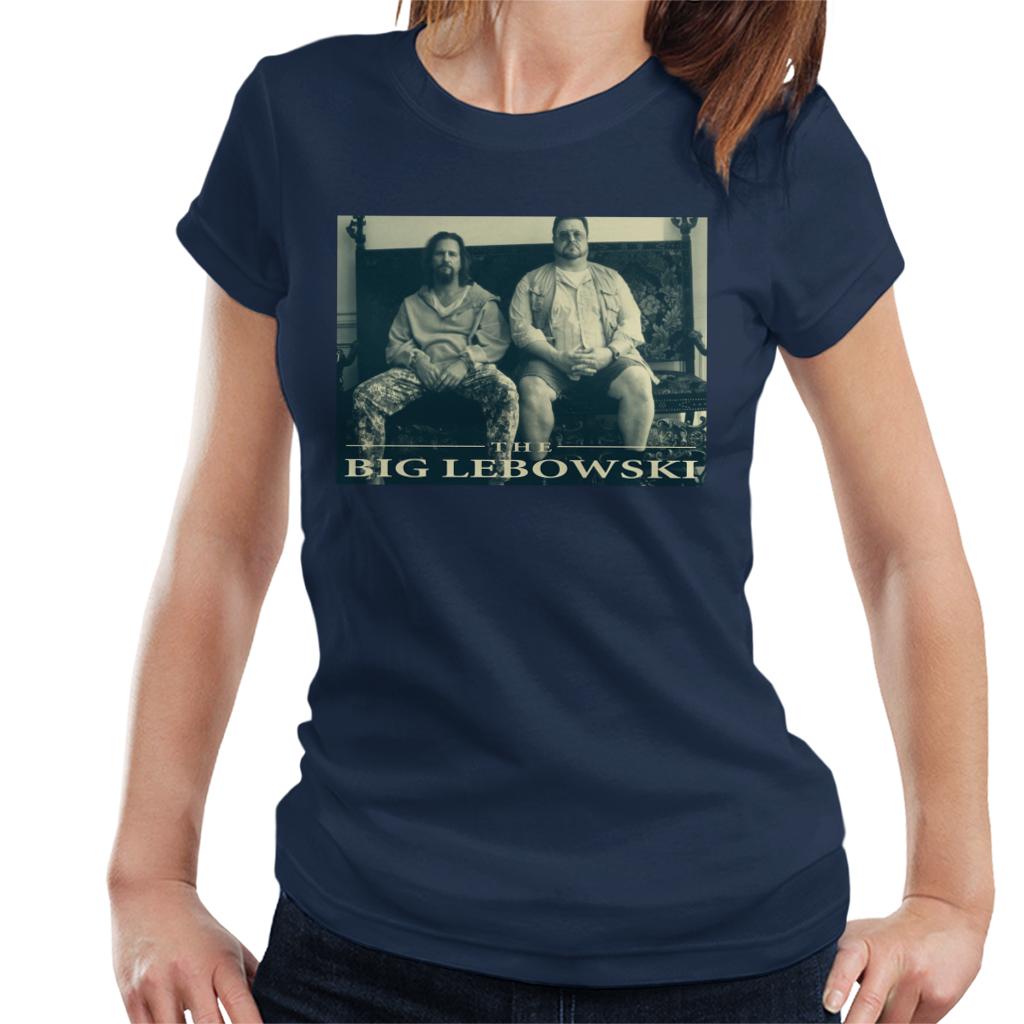 The Big Lebowski The Dude And Walter Sofa Women's T-Shirt-ALL + EVERY