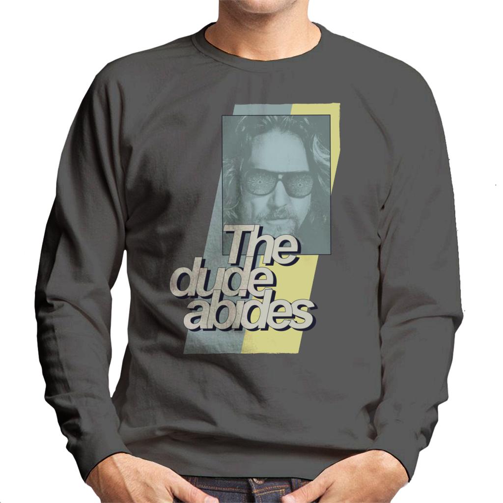 The Big Lebowski The Dude Abides Retro Lines Men's Sweatshirt-ALL + EVERY