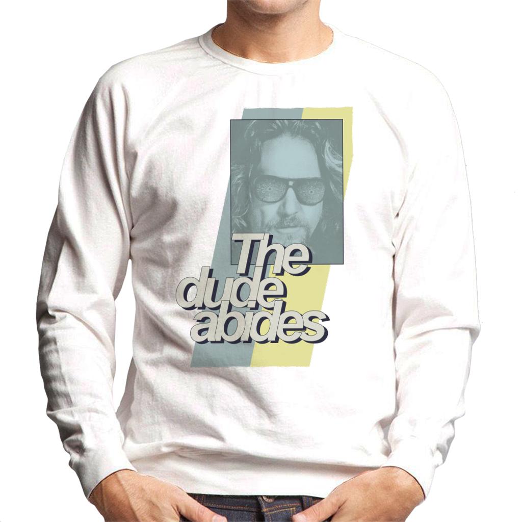 The Big Lebowski The Dude Abides Retro Lines Men's Sweatshirt-ALL + EVERY