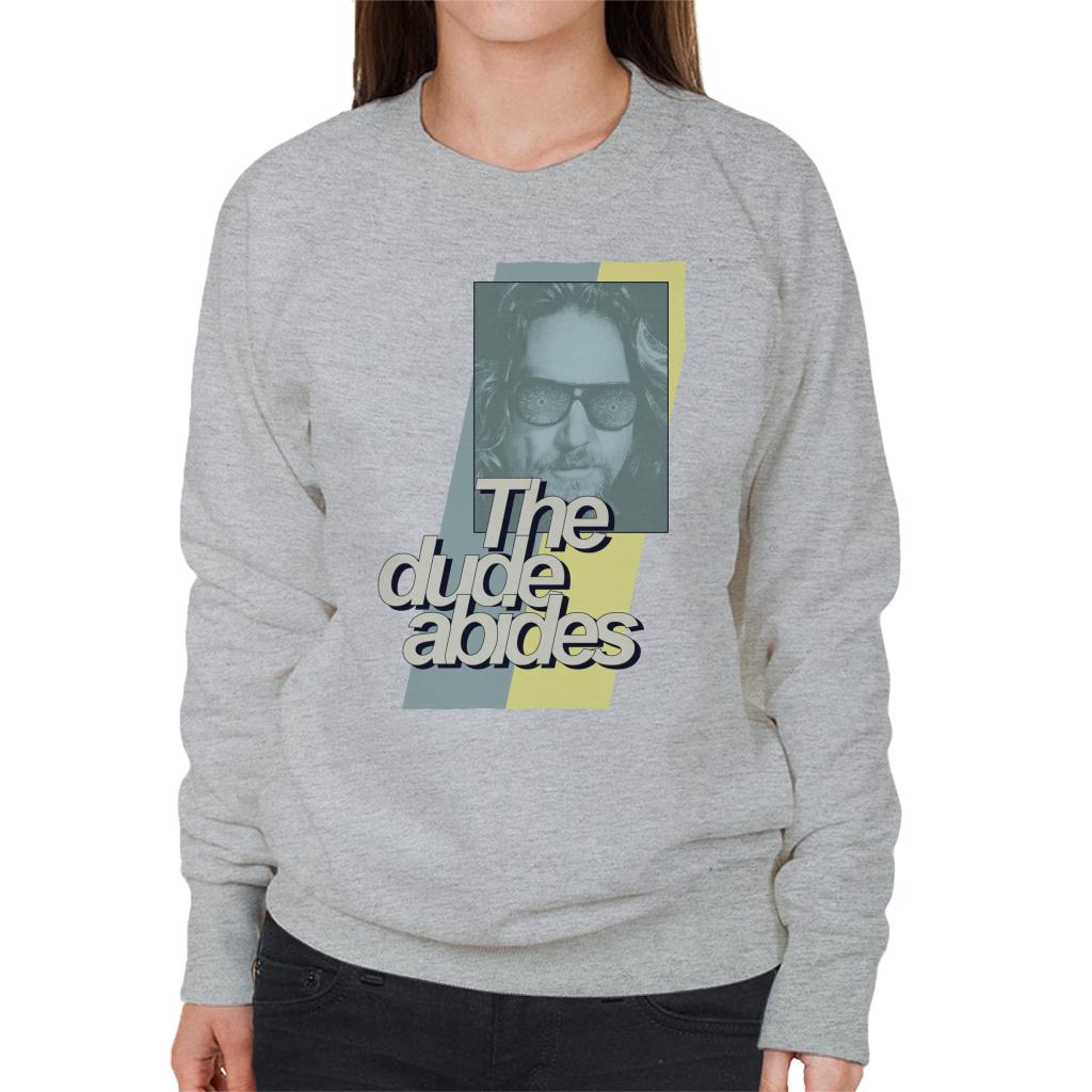 The Big Lebowski The Dude Abides Retro Lines Women's Sweatshirt-ALL + EVERY