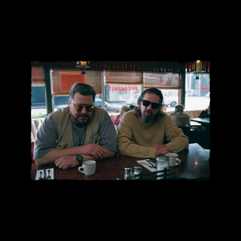 The Big Lebowski The Dude And Walter Coffee Shop Scene Women's Hooded Sweatshirt-ALL + EVERY