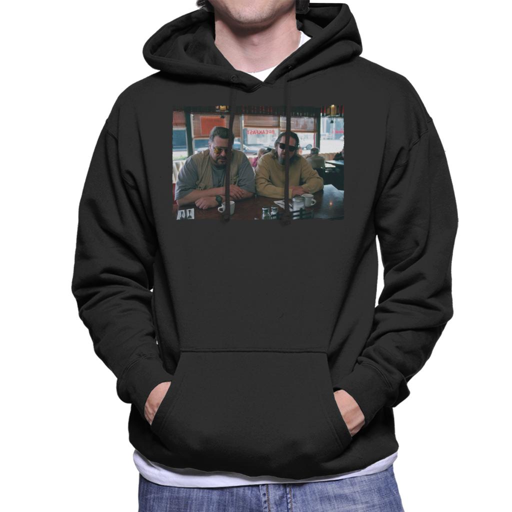 The Big Lebowski The Dude And Walter Coffee Shop Scene Men's Hooded Sweatshirt-ALL + EVERY