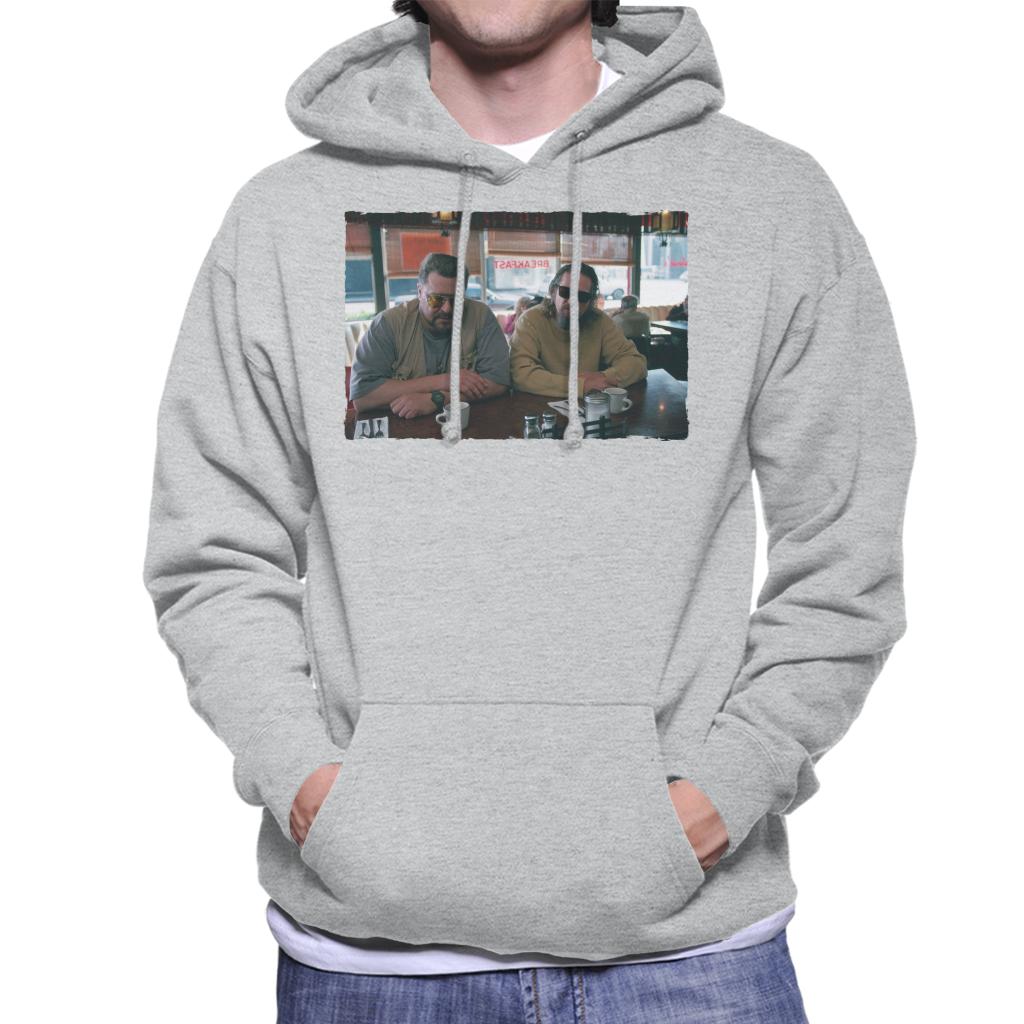 The Big Lebowski The Dude And Walter Coffee Shop Scene Men's Hooded Sweatshirt-ALL + EVERY