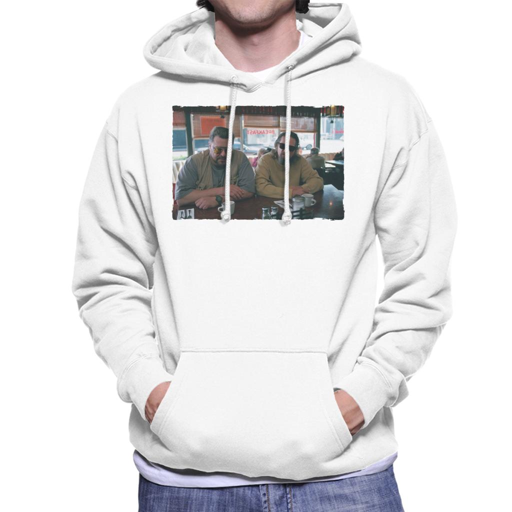 The Big Lebowski The Dude And Walter Coffee Shop Scene Men's Hooded Sweatshirt-ALL + EVERY