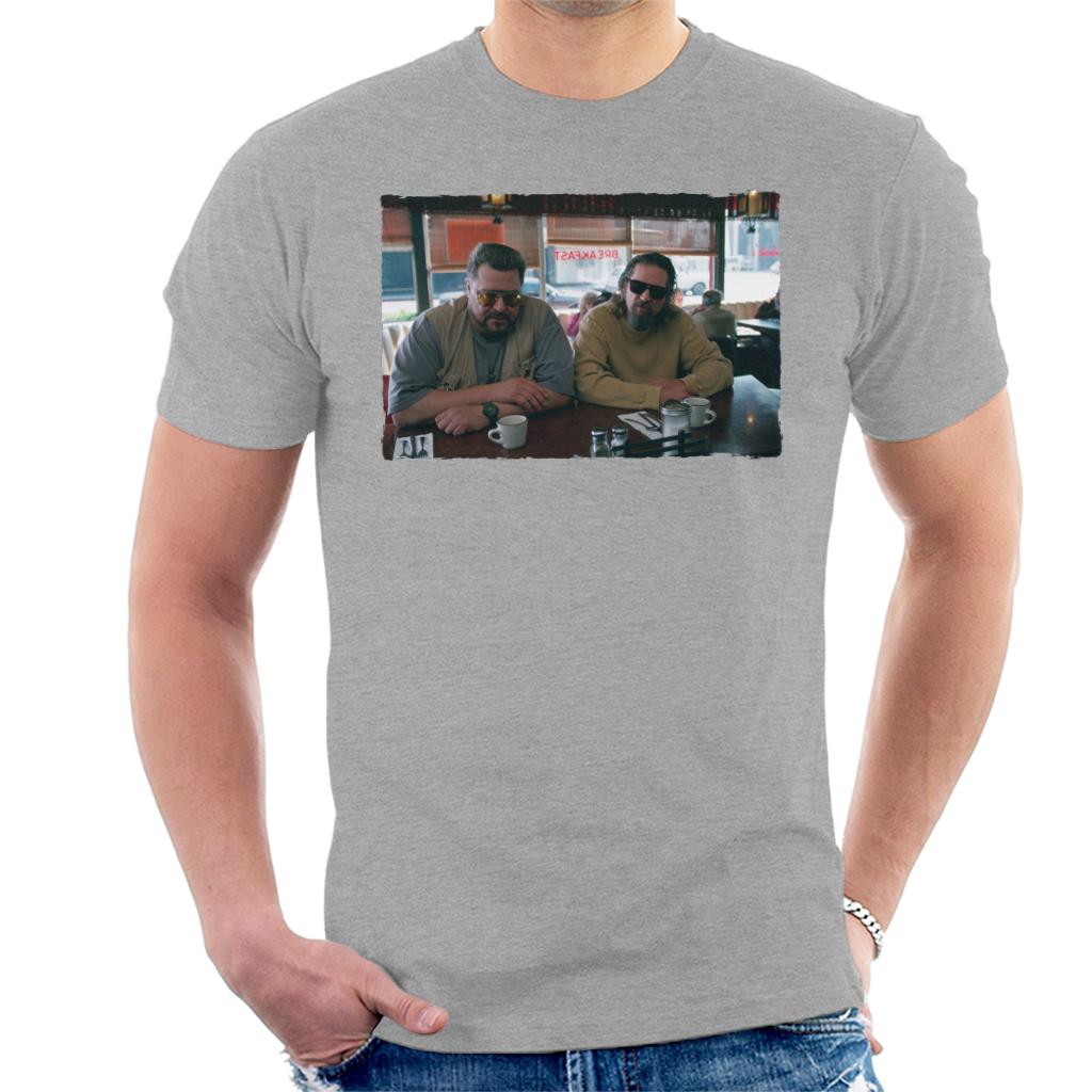 The Big Lebowski The Dude And Walter Coffee Shop Scene Men's T-Shirt-ALL + EVERY