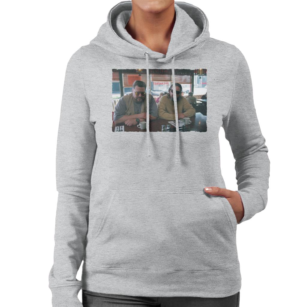 The Big Lebowski The Dude And Walter Coffee Shop Scene Women's Hooded Sweatshirt-ALL + EVERY