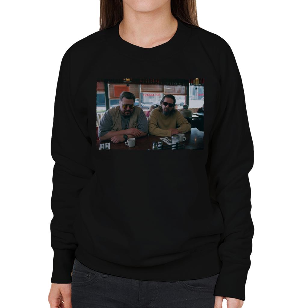 The Big Lebowski The Dude And Walter Coffee Shop Scene Women's Sweatshirt-ALL + EVERY