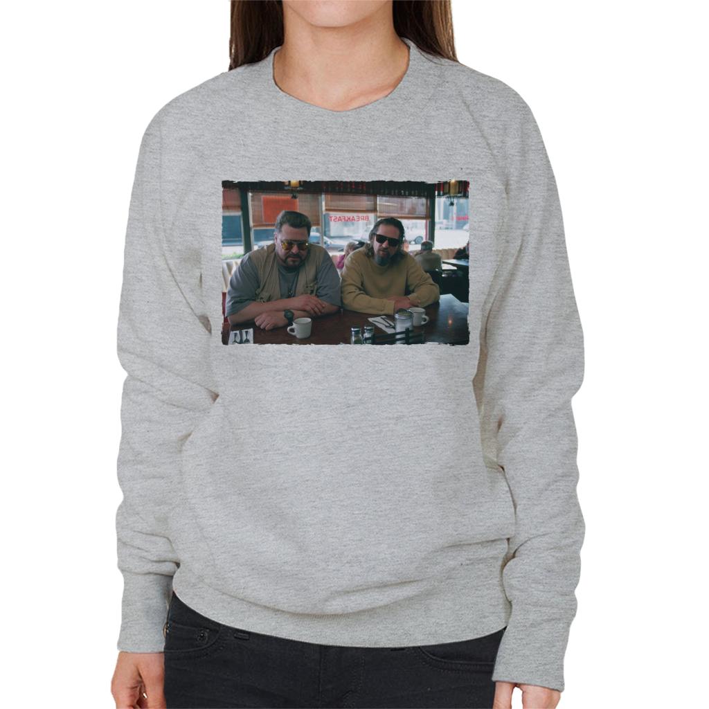 The Big Lebowski The Dude And Walter Coffee Shop Scene Women's Sweatshirt-ALL + EVERY