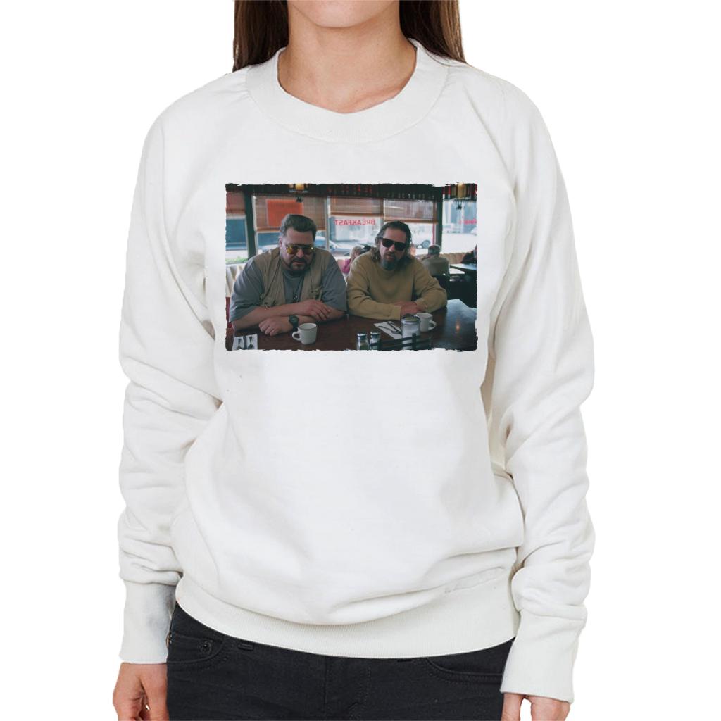 The Big Lebowski The Dude And Walter Coffee Shop Scene Women's Sweatshirt-ALL + EVERY