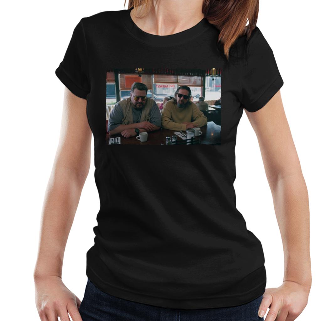 The Big Lebowski The Dude And Walter Coffee Shop Scene Women's T-Shirt-ALL + EVERY